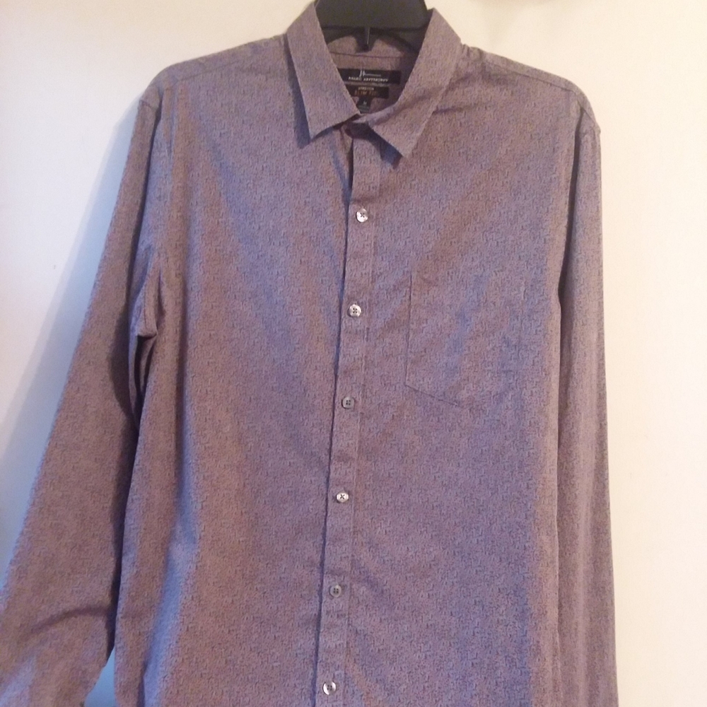 Men's Office Dress Shirt Long Sleeved SZ  M Slim Fit Marc Anthony Button Down